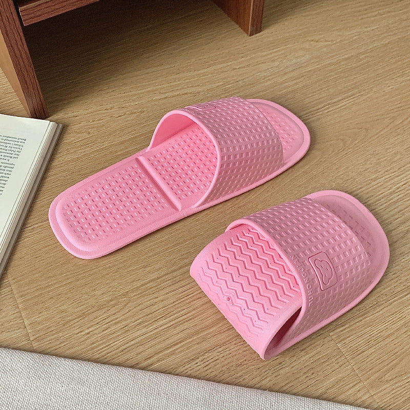 Travel foldable slippers summer couple outing travel non-slipabrasion resistantplaid couple hotel disposable slippers