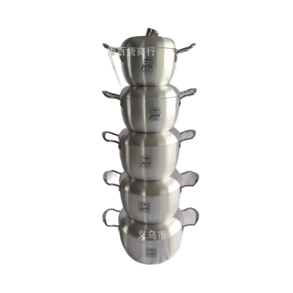factory direct sales aluminum pot for home aluminum pot for home aluminum pot kitchen tableware commercial aluminum pot apple aluminum pot best-selling