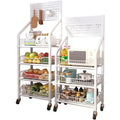 Kitchen storage rack vegetable floor-standing movable trolley multi-layer storage rack for home fruit and vegetable multi-functional vegetable rack