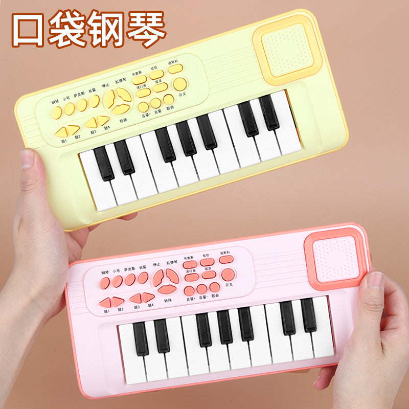 Dropshipping baby pocket electronic keyboard - playable mini piano for kids, focus training, kindergarten toys for boys and girls