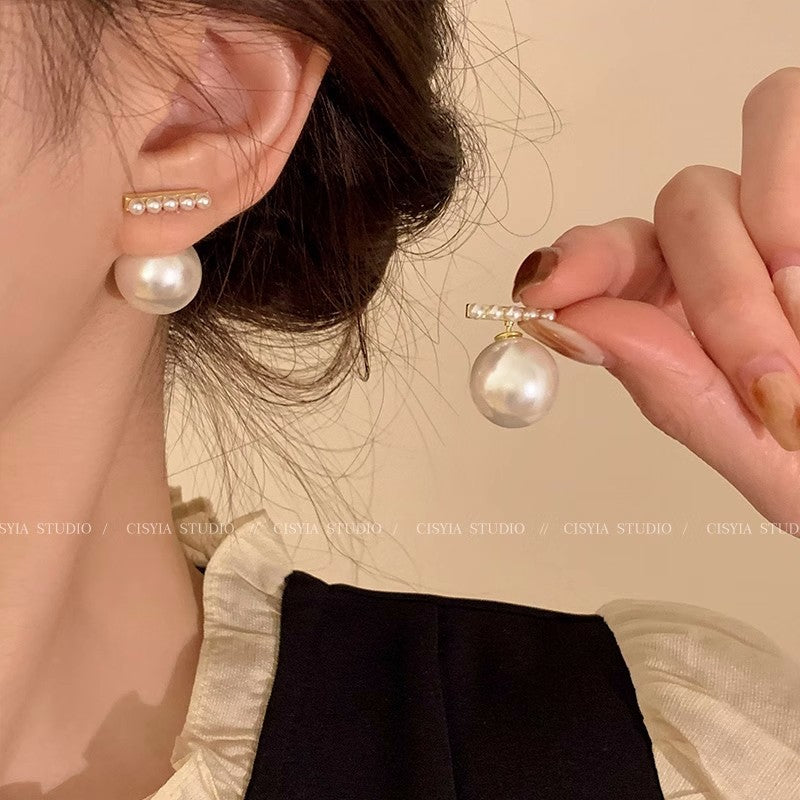 925 silver needle pearl zircon earrings for women classysenseniche style cold style forest style earrings wholesale