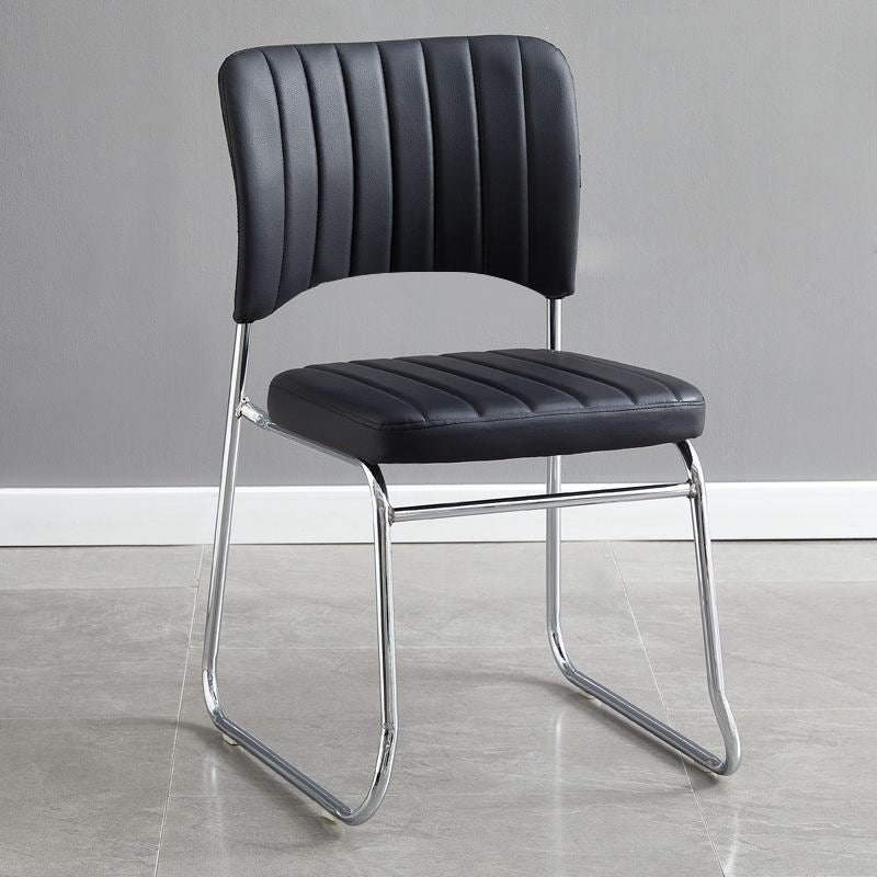 Minimalist ergonomic office chair for conference reception, comfortable for extended sitting, staff computer chair - default option: other plastic