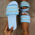 New arrival slippers for women summeroutwearfashion pearl soft bottom xiaohongshu flip-flops fairy cool slippers wholesale dropshipping