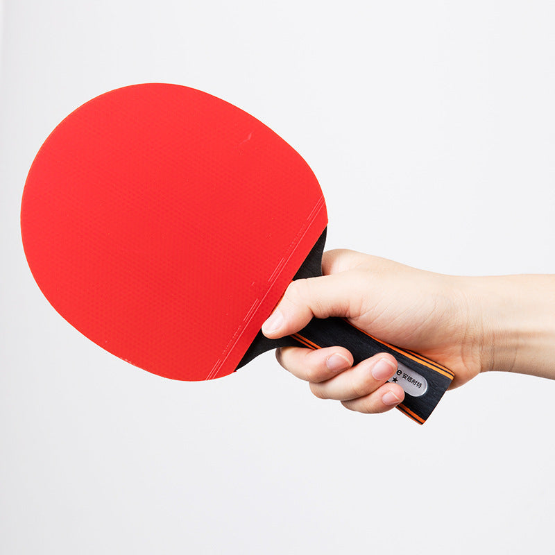 Deli F2311 Angnet table tennis racket one-star horizontal racket double-sided reverse glue arc fast-break table tennis single racket