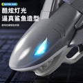 New arrival cross-border electric shark water gun fully automatic with light fire breathing kids water play summer burst water gun toy