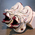 Six-one white sneakers: hot-selling girls' shoes,  new autumn collection, soft-soled kids' athletic shoes, breathable mesh for girls