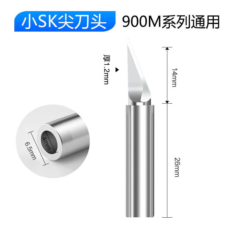 900 internal heating Luo iron head, factory direct wholesale, knife head curved tip fast electric soldering iron solder