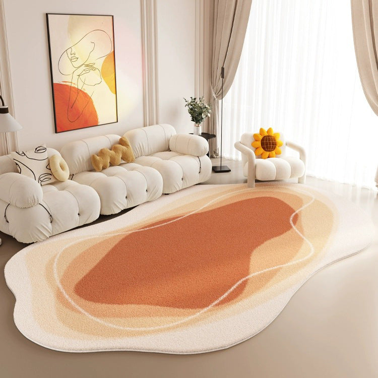 Living room carpet fall and winter cream style imitation cashmere bedroom bedside accessible luxuryclassy sofa coffee table special-shaped non-slip floor mat