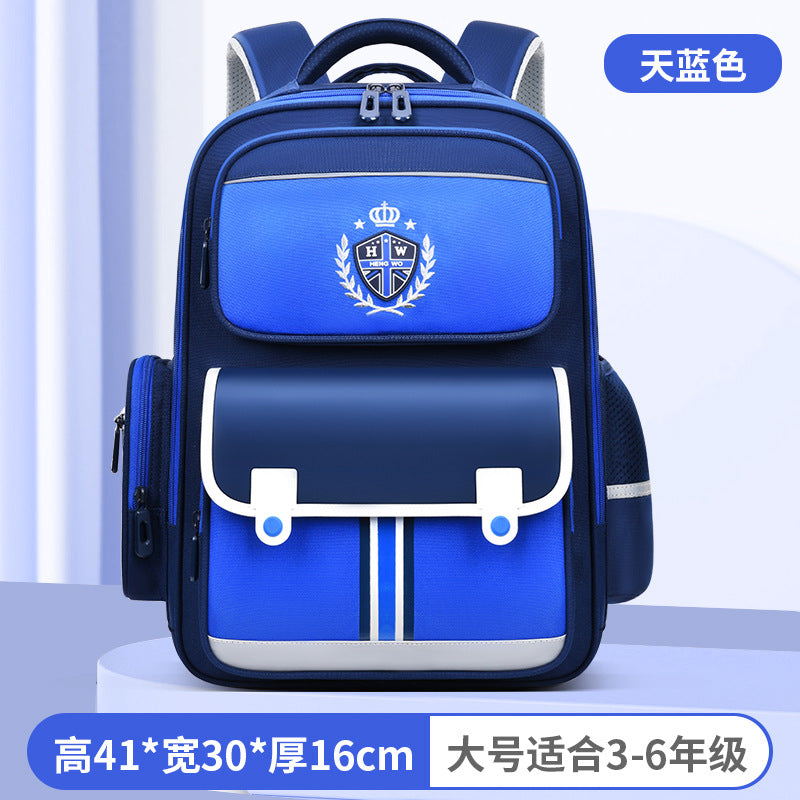 New arrival waist and spine protection to reduce the burden of primary school bags for men and women, 3 to 6 grade kids backpacks, large capacity abrasion resistant