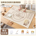 Silicone kneading mat - thickened, food-grade, non-slip, extra-large cutting board for home baking and dough rolling