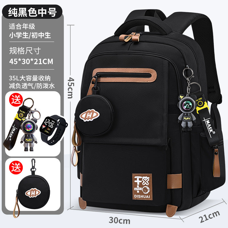 Lightweight, ergonomic backpack for middle school, high school, and elementary school students - extra large capacity, unisex design