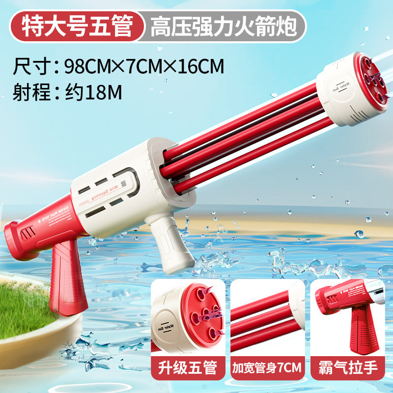 Water gun kids toy pull-out water spray high pressure strong long range drift boys and girls water fight handy gadget