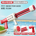 **[heavy-duty five-tube] extra-large red pull-back rocket launcher**