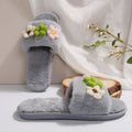 Insfall and winterpopularnew arrivalstuffed slippers women's home heattech cotton slippers casualfashion one-word fur slippers