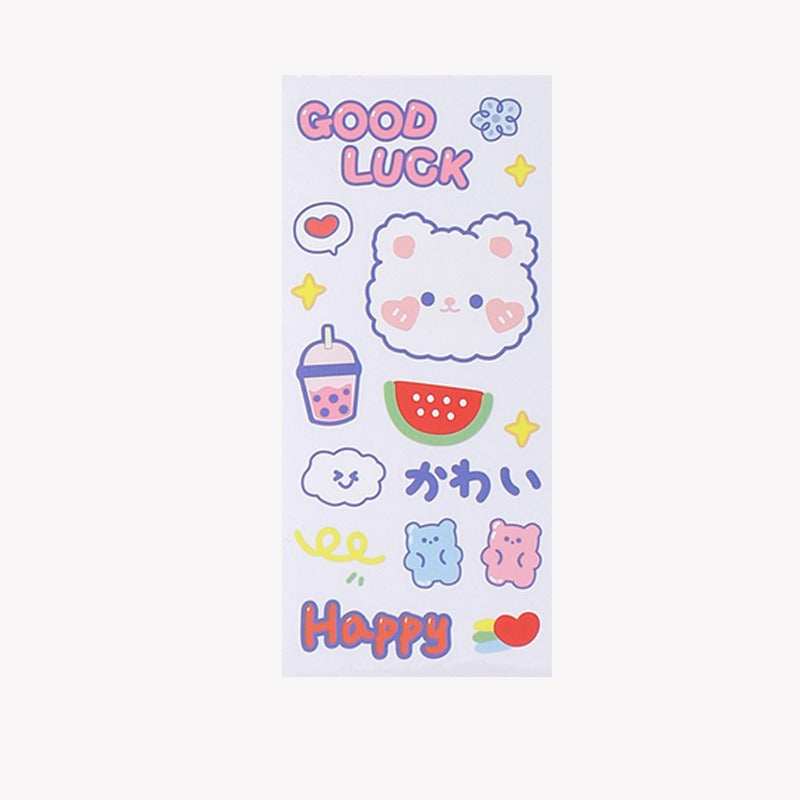 Cute stickers - korean style cartoon ins stickers for kids, journaling, book cover sealing, scrapbooking, and goo card decoration