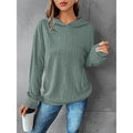 Shein independent station 1688  hot selling solid color drop shoulder hooded long sleeve sweatshirt