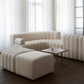 Nordic modern modular fabric living room sofa italian minimalist light luxury piano key creative lambswool sofa set