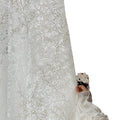 New arrival floral yarn embroidered gauze curtain frenchcut out window gauze living room balcony bedroom bay window princess gauze shaoxing curtain