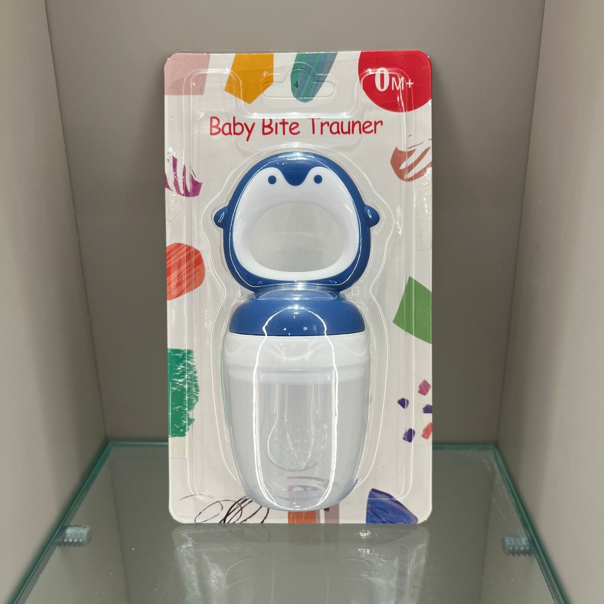 English card baby bite music fruit and vegetable music children's silicone pacifier penguin shape baby fruit complementary food bag factory