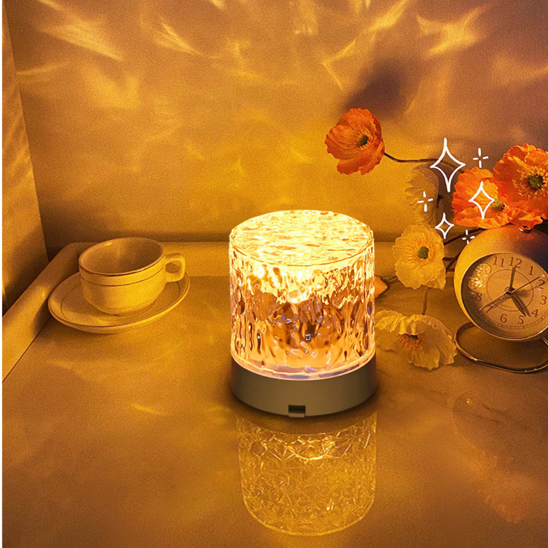Water ripple night light starry sky top ambient light bedroom indoor Internet celebrity night light bedside light premium ambient light