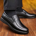 2024 new men's fashion casual leather shoes - soft sole, soft upper, loafers, flat dad shoes - factory direct, ready to ship