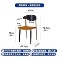 Black backrest + velvet ginger seat cushion