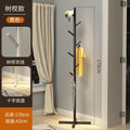 Three-pole bedroom hanging clothes rack, floor-standing coat rack, accessible luxury marble iron art, does not take up space, room clothes rack