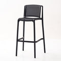 Scandinaviancasual bar chair accessible luxury plastic bar chair stackable high stool popular bar stool outdoor back chair