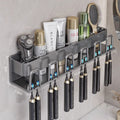 Electric tooth cup toothpaste toothbrush shelf storage rack for homesuit punch-free bathroom bathroom mouthwash cup wall hanging