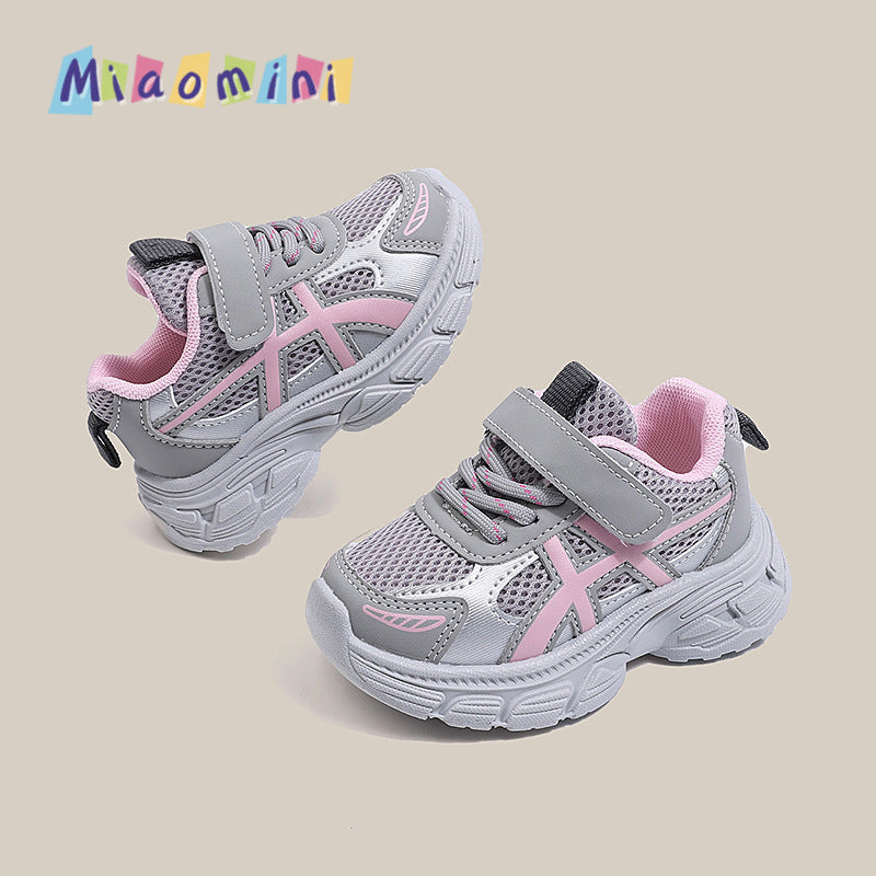 spring/autumn new collection: boys' and girls' athletic shoes, kids' casual chunky sneakers, running shoes for toddlers and young children (ages 1-6)