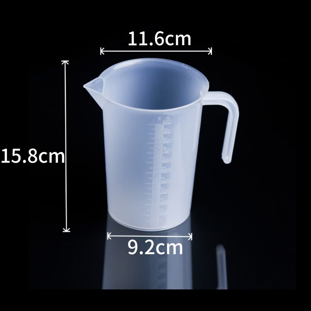 Measuring cup milk tea special tool measuring cup with lid food grade for home scale cup commercial meter plastic large capacity