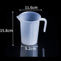 Measuring cup milk tea special tool measuring cup with lid food grade for home scale cup commercial meter plastic large capacity