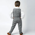 Spring new boys' suit set - british style fashionable children's clothing, kids' suit, vest, gentleman's first birthday outfit