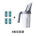 All-in-one cat litter scoop: hands-free, odor-proof, and portable with storage