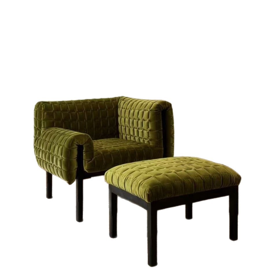 Italian designer home single leisure chair living room bedroom light luxury sofa chair classy single sofa chair