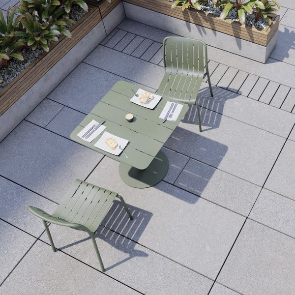 Outdoor courtyard villa open-air garden block garden landscape cafe with leisure table and chair combination