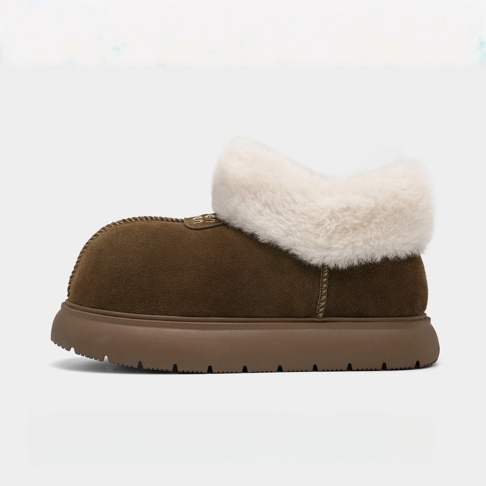 Frosted bread thick sole snow boots for women 2026winternew arrivalfleece-linedthickenedheattech short boots cotton shoes winteroutwear for women
