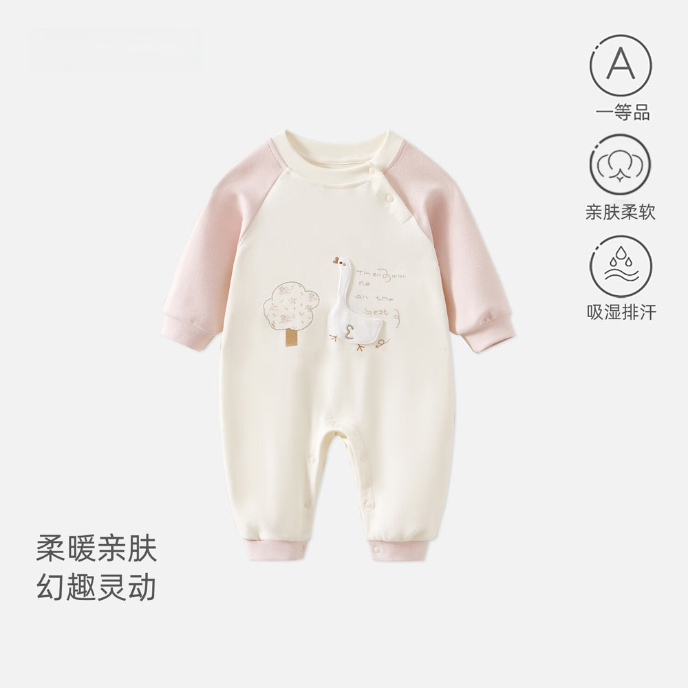 Babibele clothes xinjiang long staple cotton baby girl long sleeves one-piece newborn rompers harem pajamas soft