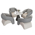 Sales office negotiation sofa chair design shape lazy table and chair beauty salon rest area reception one table and four chair combination