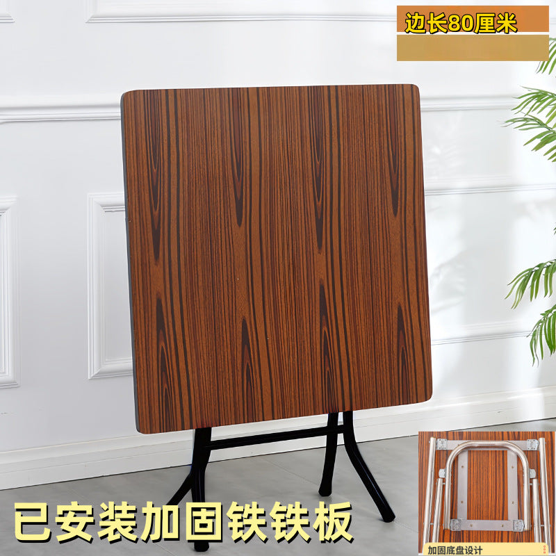 Rental house square foldable dining table stall for home dining table mahjong table for home square table simple foldable table