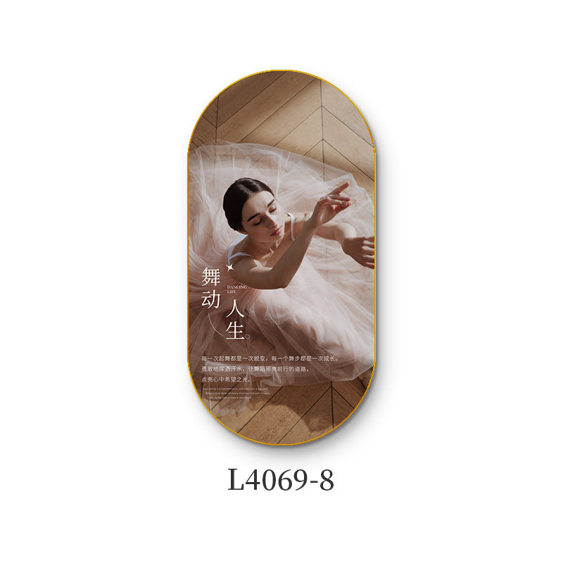 Ballet class wall decoration dance studio girls inspirational slogans poster hanging art school mural