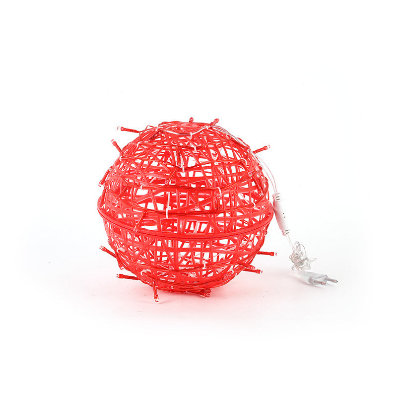 LED rattan ball lamp outdoor waterproof hanging tree landscape lamp garden ball lamp christmas street engineering lighting decorative lamp