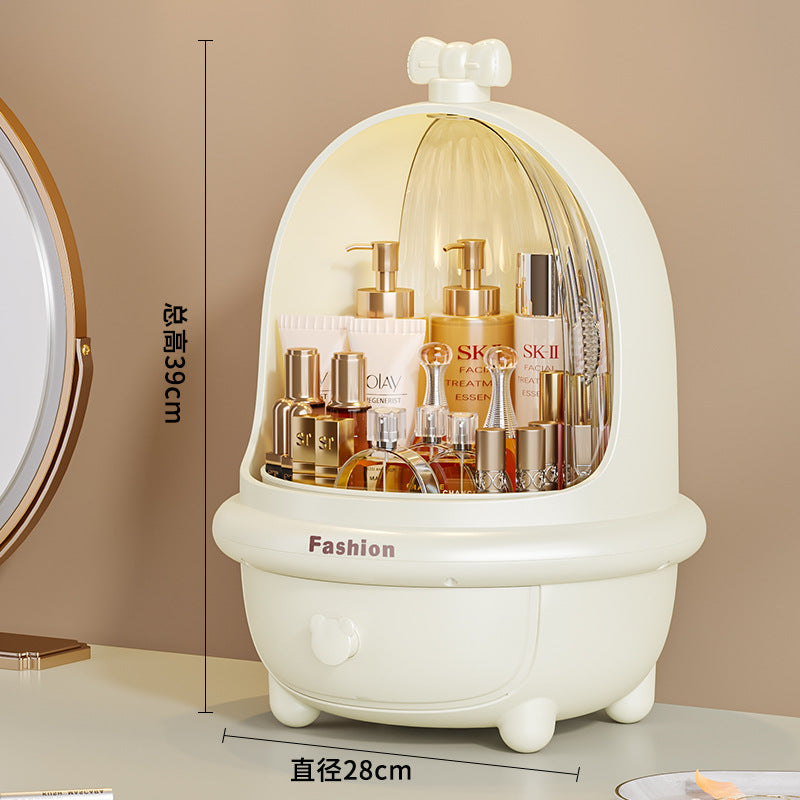 Cosmetics storage box Multi-layer dormitory desktop Simple large-capacity dresser Plastic skin care product finishing rack