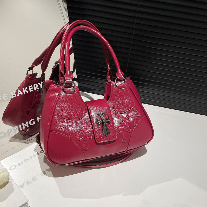 Cross-border popular this year, sweet and cool style underarm bag women's 2025 new versatile niche design shoulder messenger bag