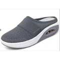 Exportplus size heelless slip-on women's lazy air cushion cut out mesh breathable toe-cap half-drag women's shoes