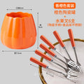 Orange set [can + 6 forks]