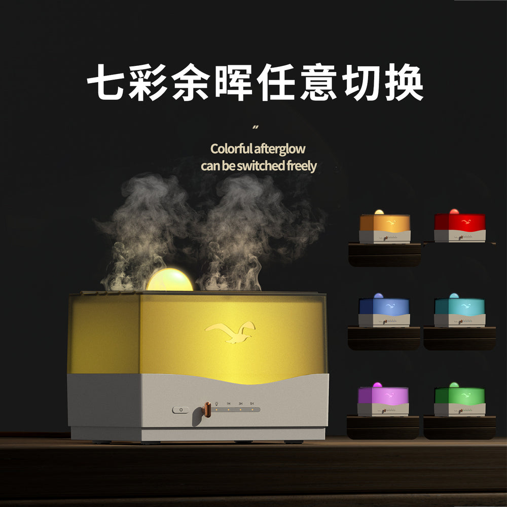 new arrival desktop colorful aromatherapy machine humidifier for home large fog volume silent essential oil diffuser gift wholesale