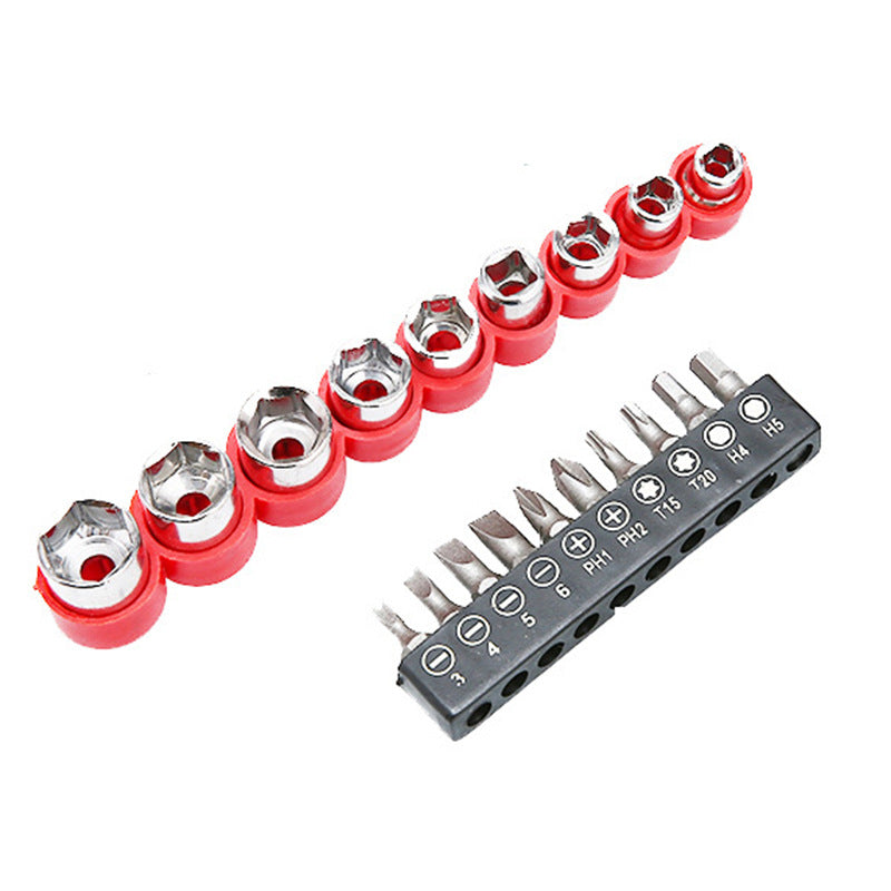 Large quantity from excellent set box sleeve tool, electric drill charging drill matching accessories, batch sleeve combination set