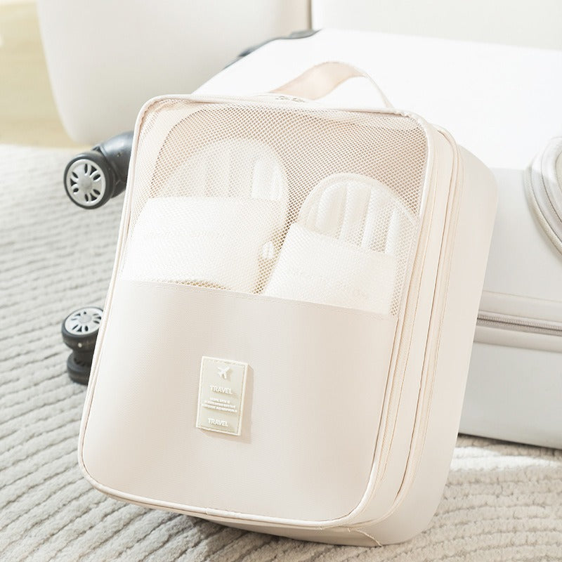 Shoe storage bag, business trip travel, portable suitcase, breathable shoe bag, shoe cover, storage box, dust bag, double-layer storage.