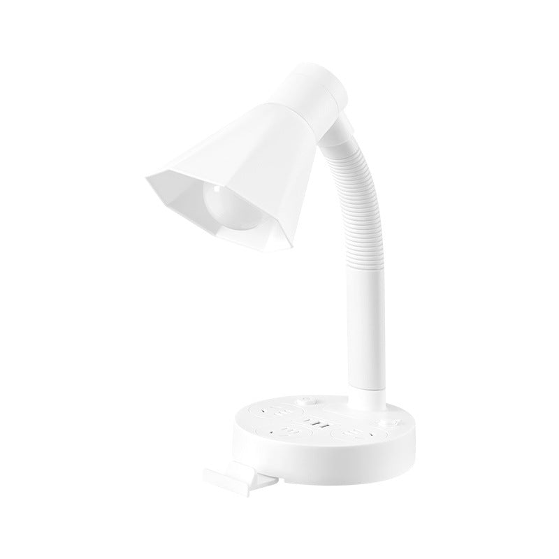 Multifunctional desk lamp - eye-care study lamp, usb powered bedside lamp with seven-color night light for home use